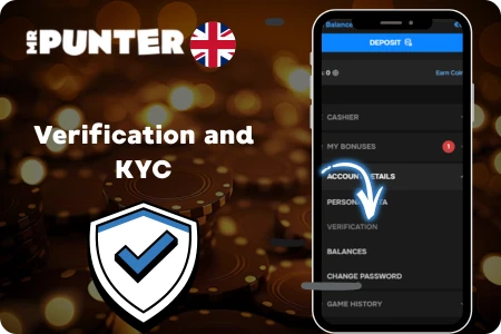 Account verification and kyc