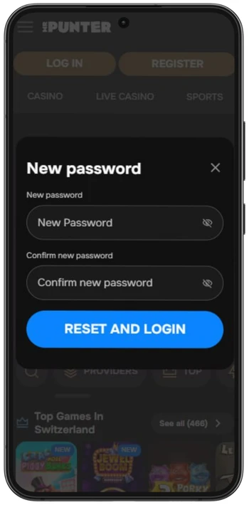 New password