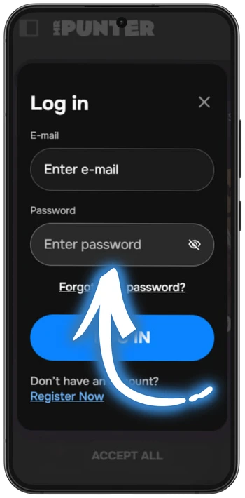 Mrpunter enter password